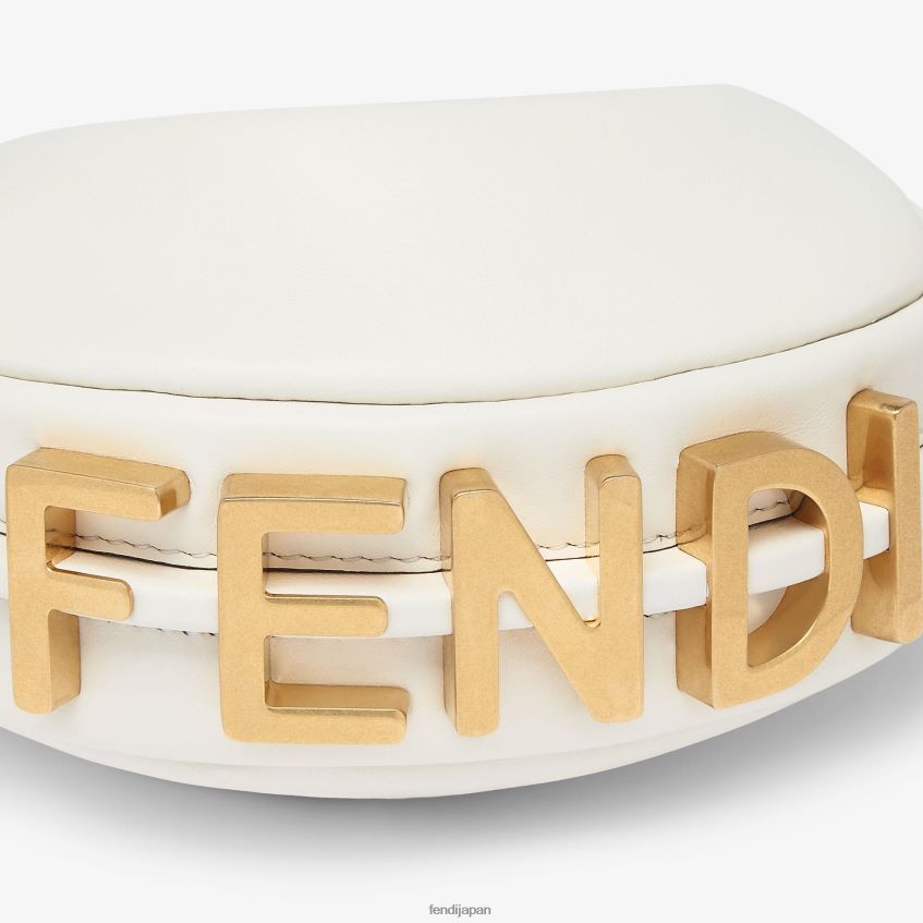 jp Fendi 女性 ナノグラフィー レザーチャーム 白 20L42T79 アクセサリー