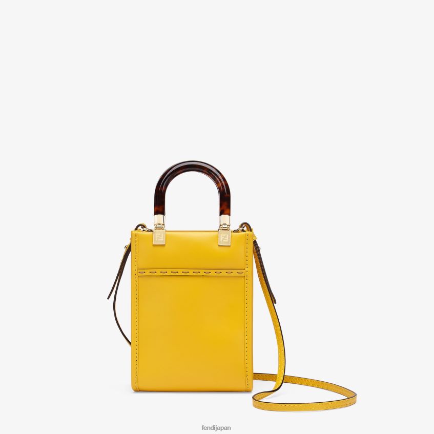 jp Fendi 女性 サンシャインショッパー レザー ミニバッグ 黄色 20L42T885 アクセサリー
