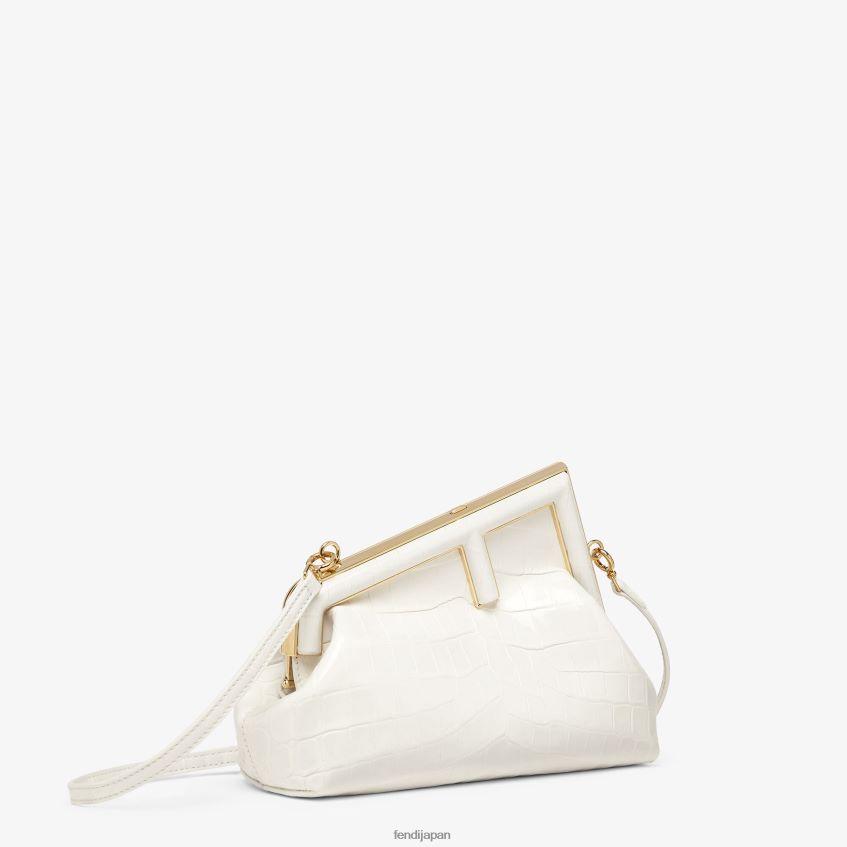jp Fendi 女性 ラクエワニ革バッグ 白 20L42T907 アクセサリー
