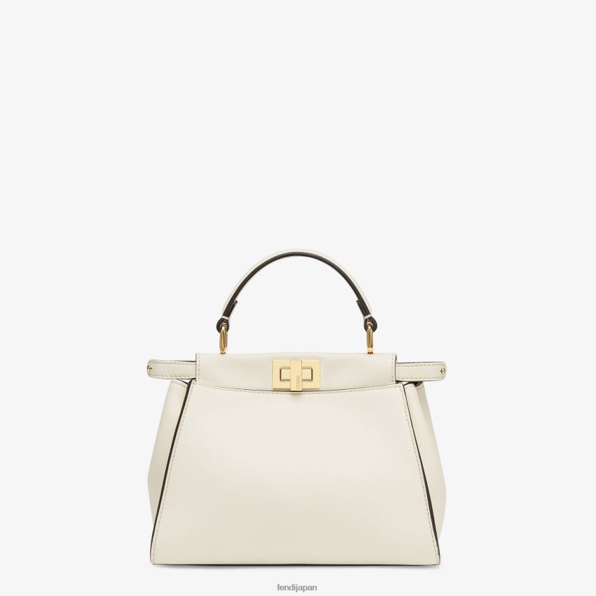 jp Fendi 女性 ピーカブー ミニレザーバッグ 白 20L42T916 アクセサリー