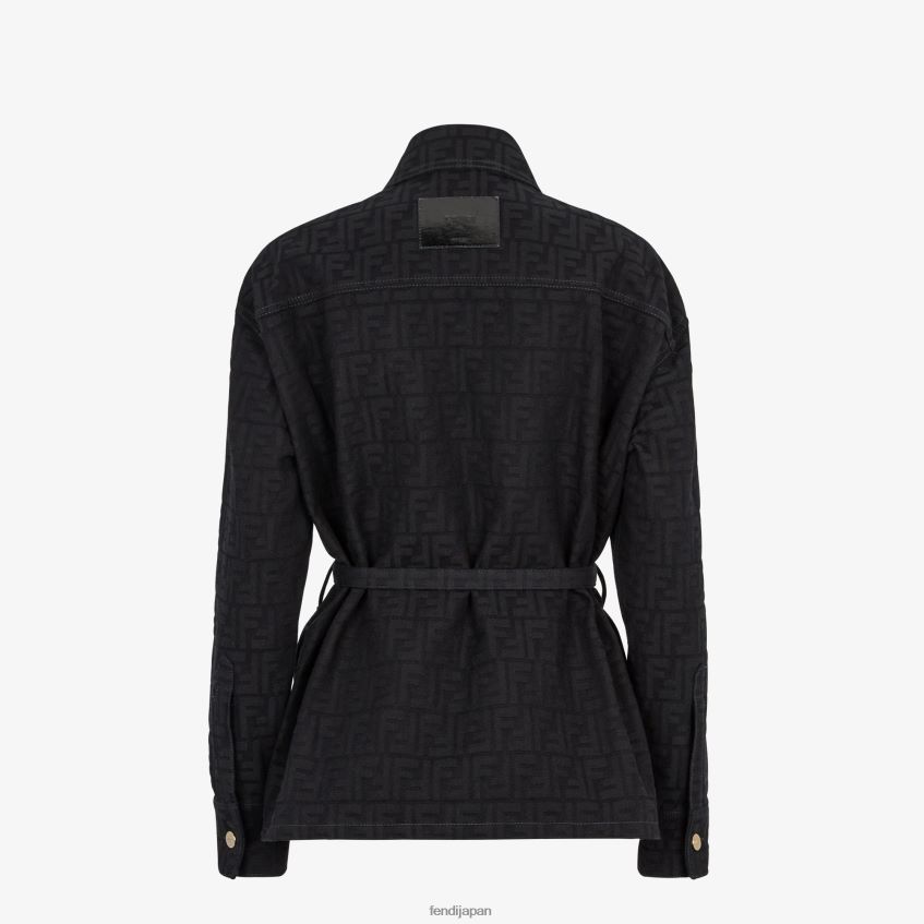 jp Fendi 女性 ジャカードデニムの定番ジャケット 青 20L42T931 衣服