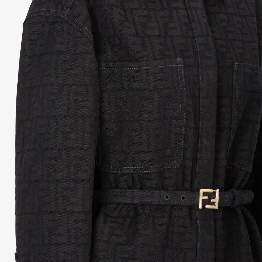 jp Fendi 女性 ジャカードデニムの定番ジャケット 青 20L42T931 衣服