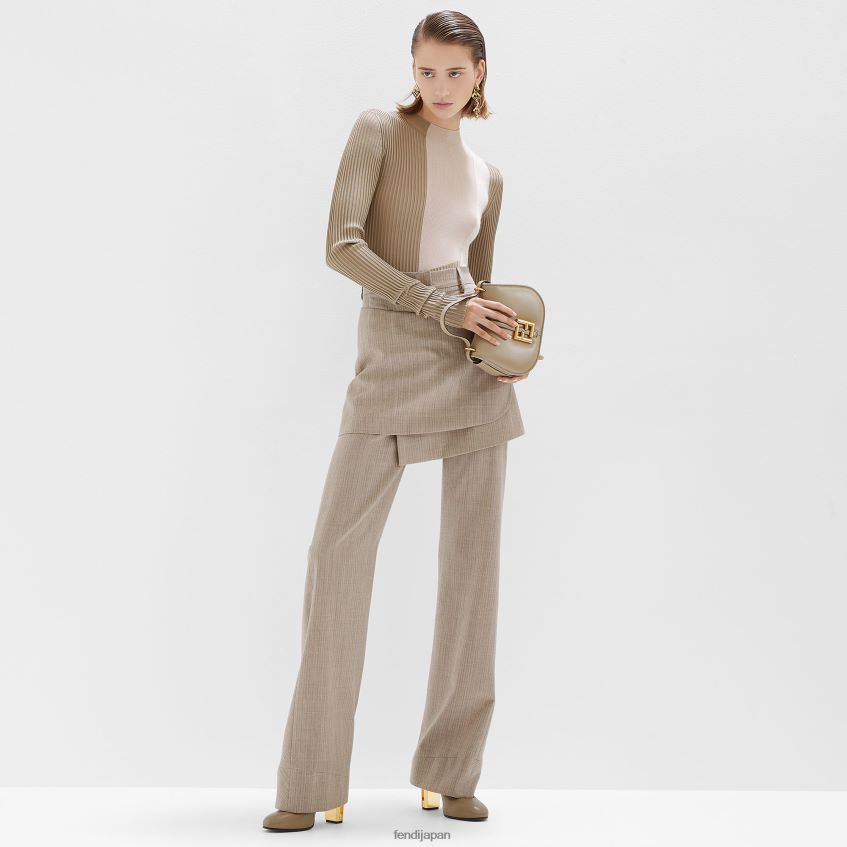 jp Fendi 女性 フランネルスカート ベージュ 20L42T951 衣服