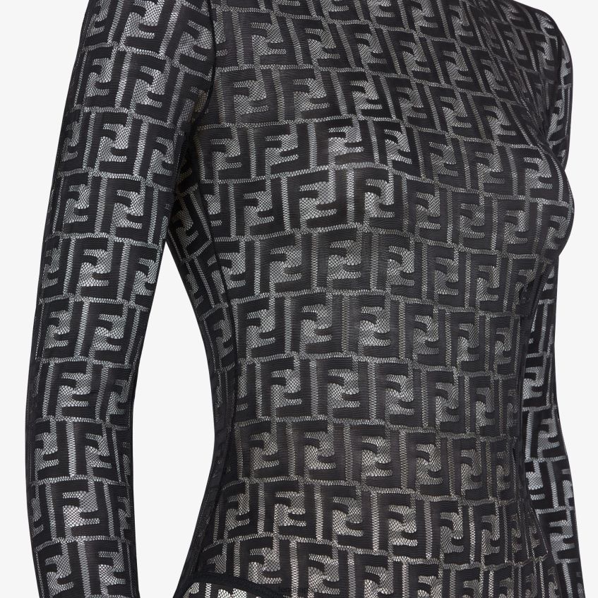 jp Fendi 女性 レースボディ 黒 20L42T956 衣服