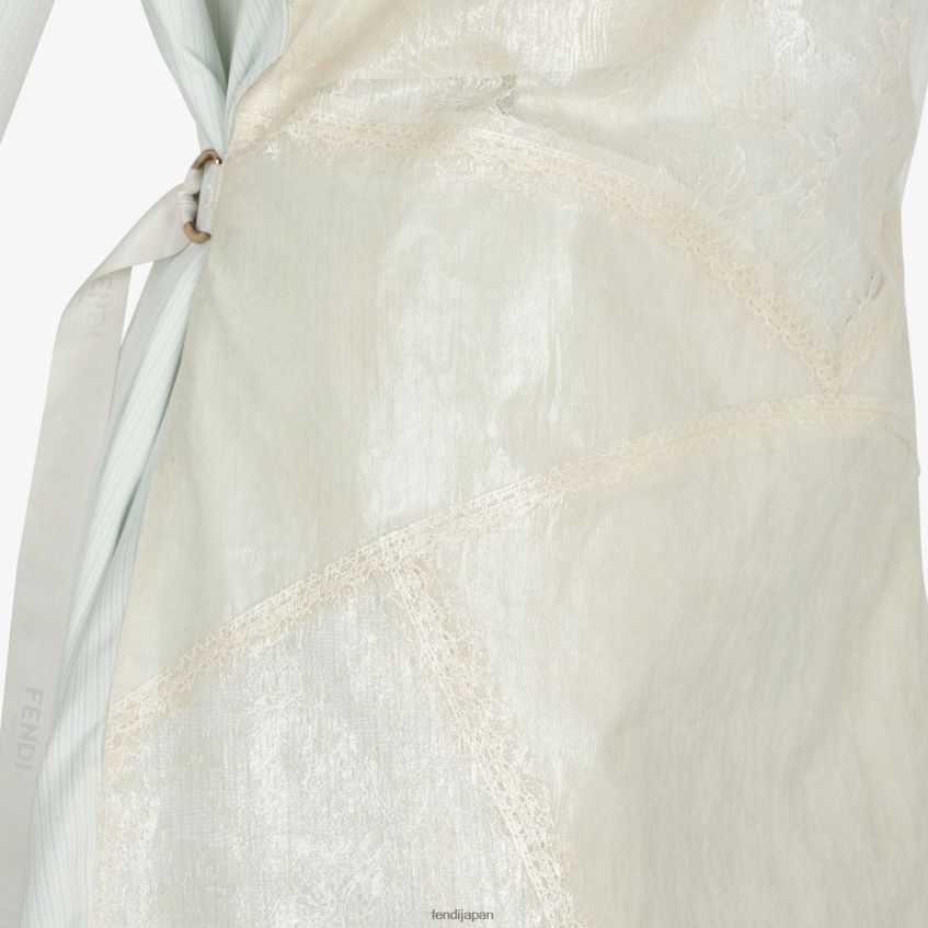 jp Fendi 女性 シルクドレス ライトブルー 20L42T965 衣服