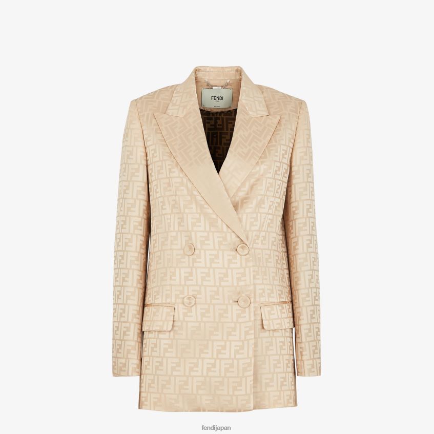 jp Fendi 女性 シルクブレザー ベージュ 20L42T967 衣服