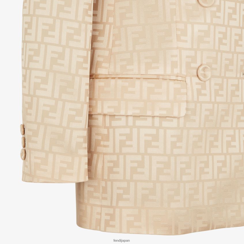 jp Fendi 女性 シルクブレザー ベージュ 20L42T967 衣服