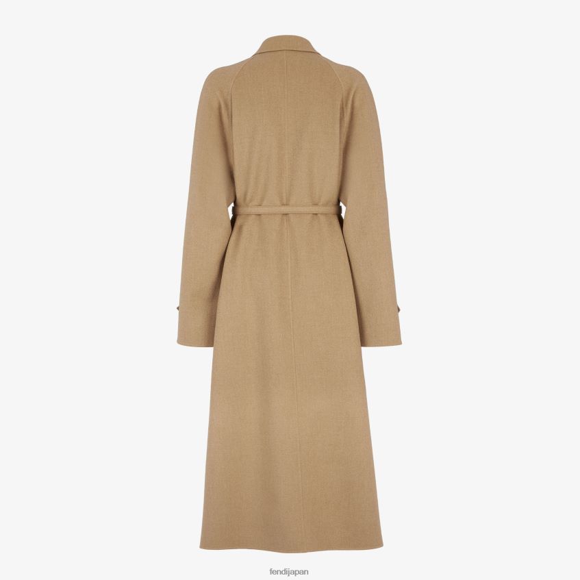 jp Fendi 女性 カシミアトレンチコート ベージュ 20L42T975 衣服