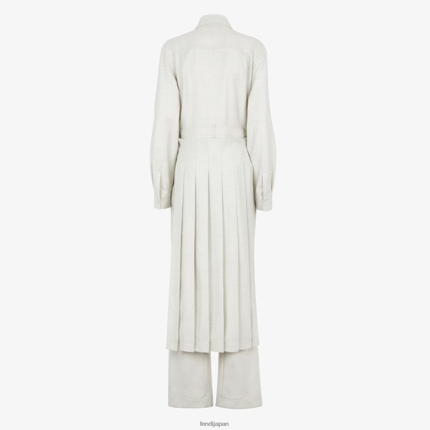 jp Fendi 女性 ウールジャンプスーツ 白 20L42T981 衣服