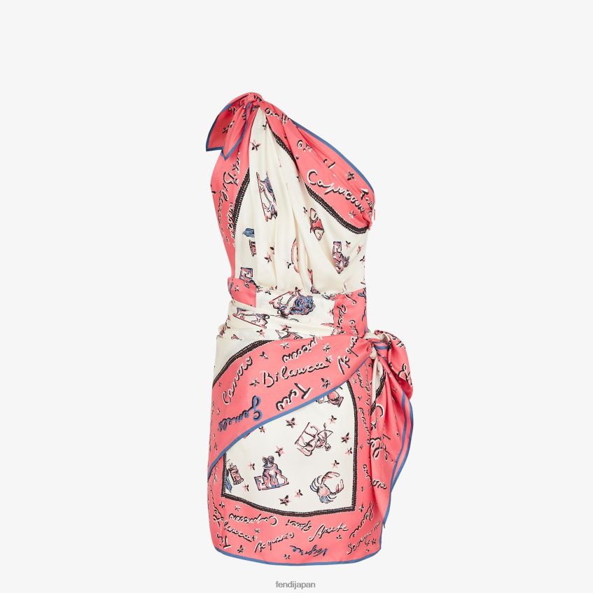 jp Fendi 女性 シルクドレス ピンク 20L42T985 衣服