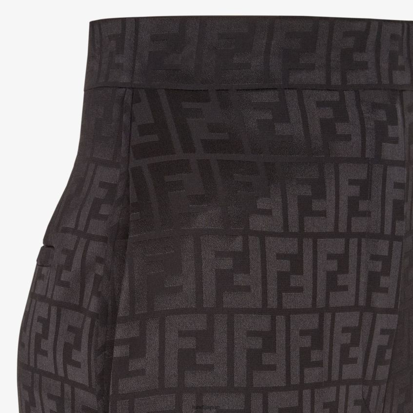 jp Fendi 女性 シルクパンツ 黒 20L42T996 衣服
