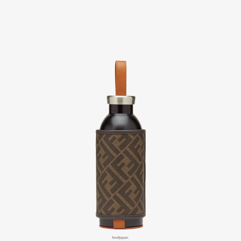 jp Fendi 男性 布製カバー付き24本フラスコ 茶色 20L42T2524 アクセサリー