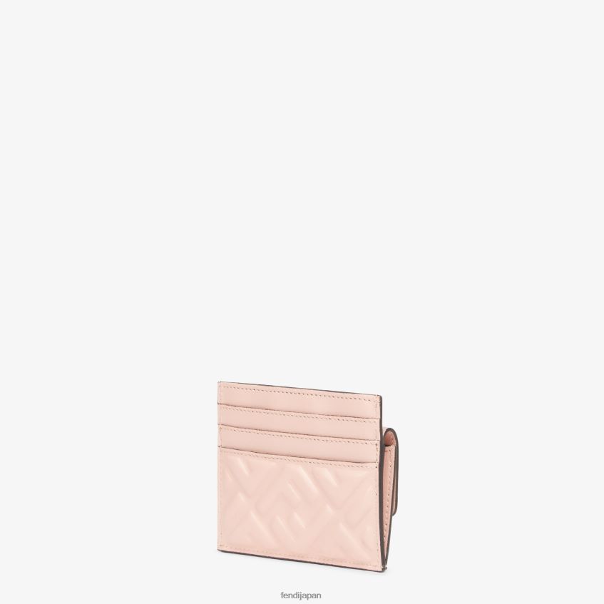 jp Fendi 女性 FF ナッパレザー カードホルダー ピンク 20L42T1523 アクセサリー