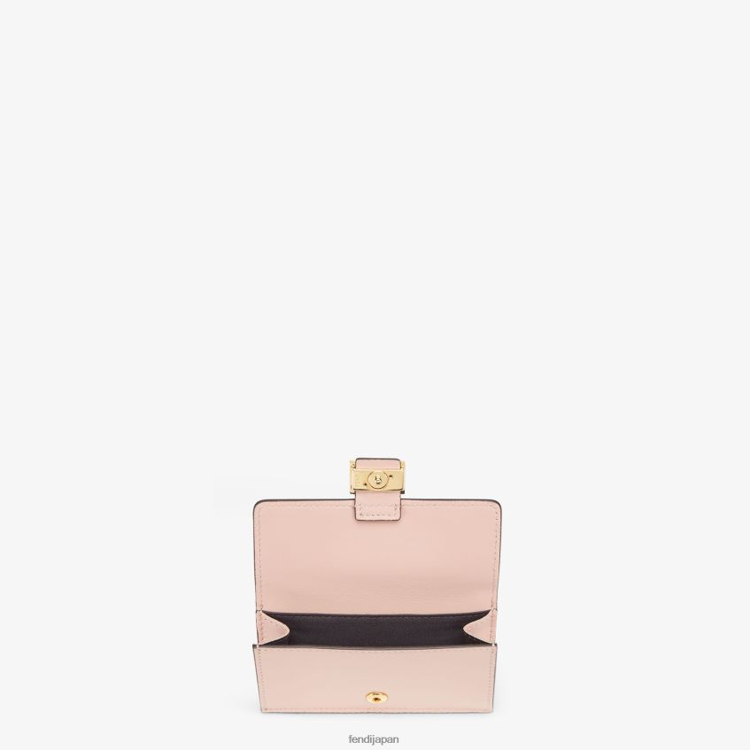 jp Fendi 女性 FF ナッパレザー カードホルダー ピンク 20L42T1523 アクセサリー