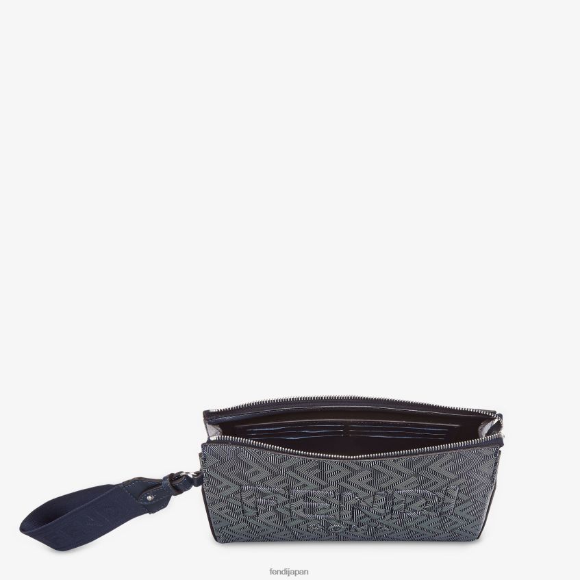 jp Fendi 男性 ストライプFFプリント付きレザークラッチバッグ 多色 20L42T1792 アクセサリー