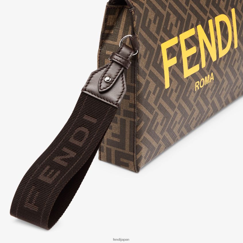 jp Fendi 男性 FF生地ポーチ 茶色 20L42T2636 アクセサリー