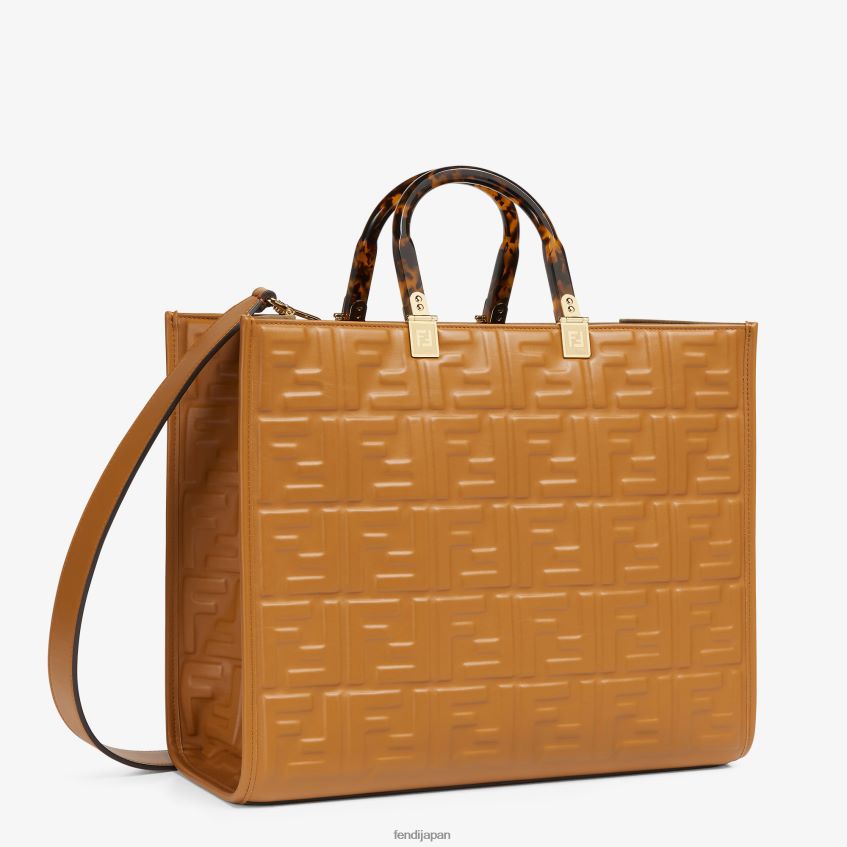 jp Fendi 女性 FFモチーフのレザーショッパー 茶色 20L42T758 アクセサリー