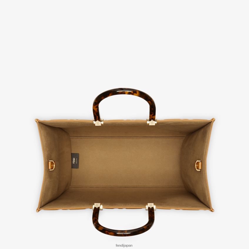 jp Fendi 女性 FFモチーフのレザーショッパー 茶色 20L42T758 アクセサリー