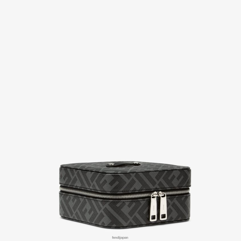 jp Fendi 男性 PUのファッションジュエリーケース グレー 20L42T2514 アクセサリー