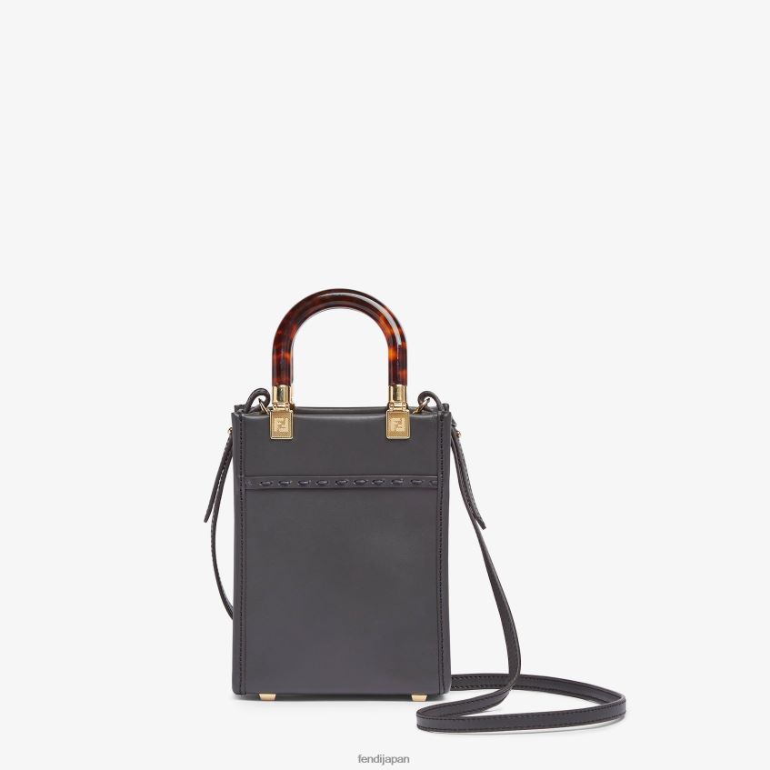 jp Fendi 女性 レザーとelapheのミニバッグ グレー 20L42T843 アクセサリー