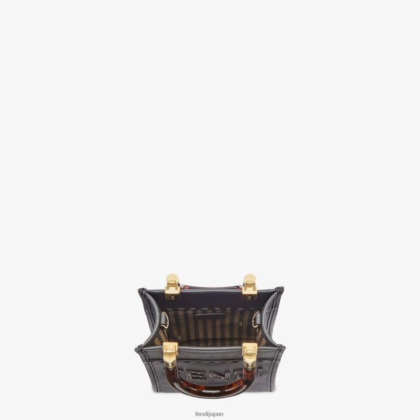 jp Fendi 女性 レザーとelapheのミニバッグ グレー 20L42T843 アクセサリー