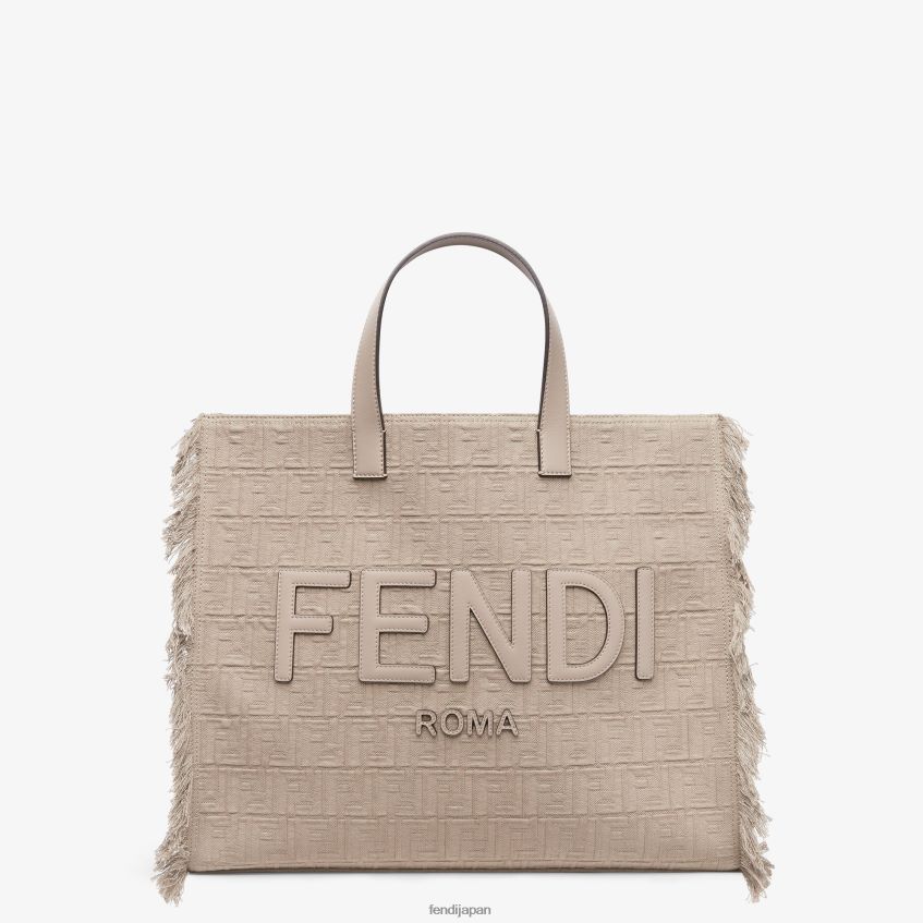 jp Fendi 男性 フリンジ付きffファブリックバッグ ベージュ 20L42T1847 アクセサリー