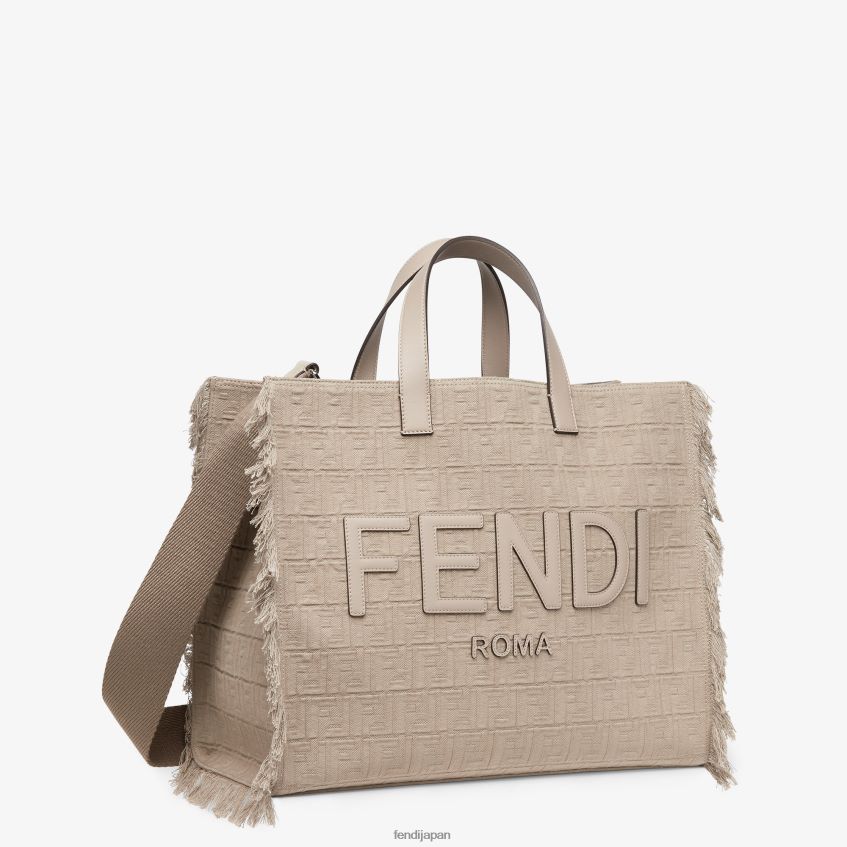 jp Fendi 男性 フリンジ付きffファブリックバッグ ベージュ 20L42T1847 アクセサリー