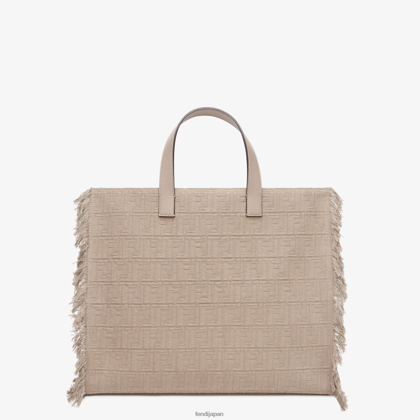 jp Fendi 男性 フリンジ付きffファブリックバッグ ベージュ 20L42T1847 アクセサリー