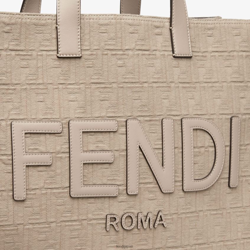 jp Fendi 男性 フリンジ付きffファブリックバッグ ベージュ 20L42T1847 アクセサリー