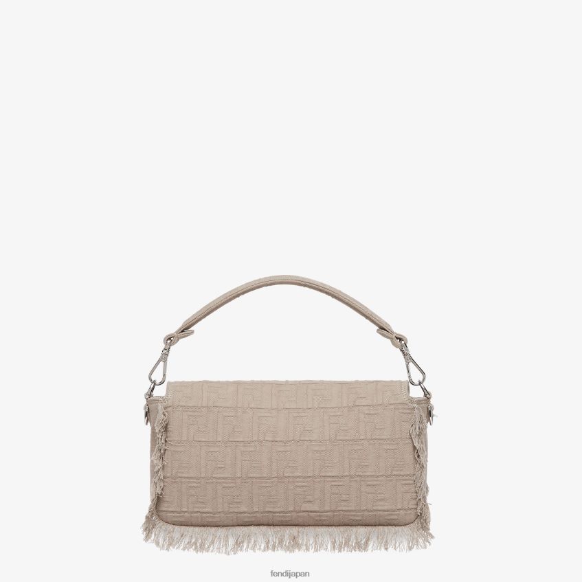 jp Fendi 男性 フリンジ付きffファブリックバッグ ベージュ 20L42T1848 アクセサリー
