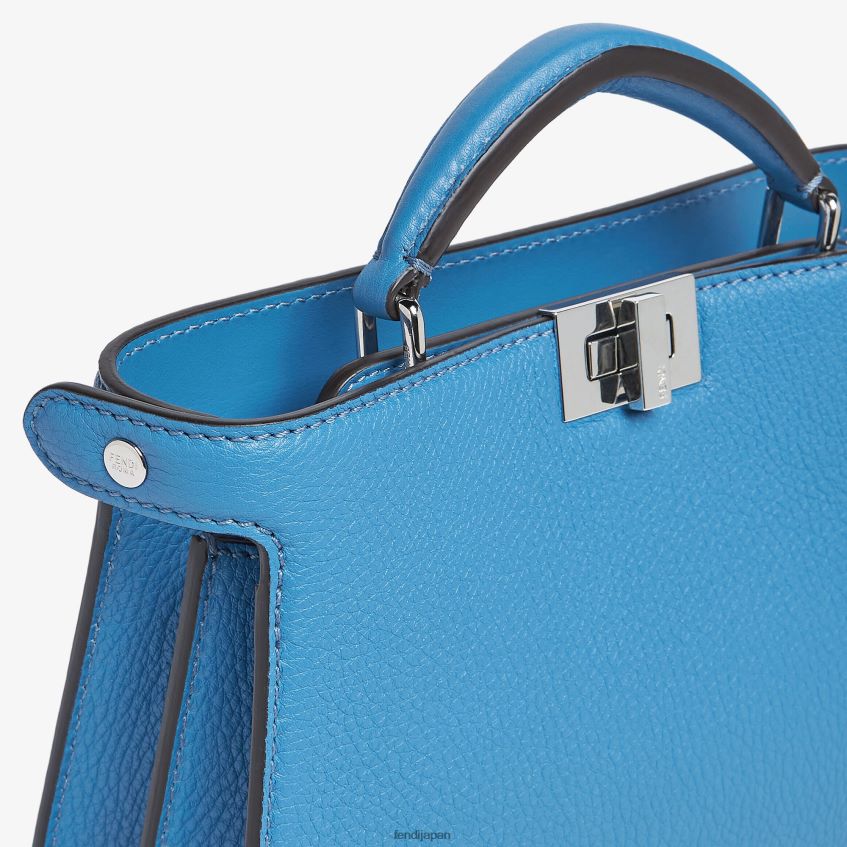 jp Fendi 男性 ピーカブー iseeu xcross レザーバッグ 青 20L42T1795 アクセサリー