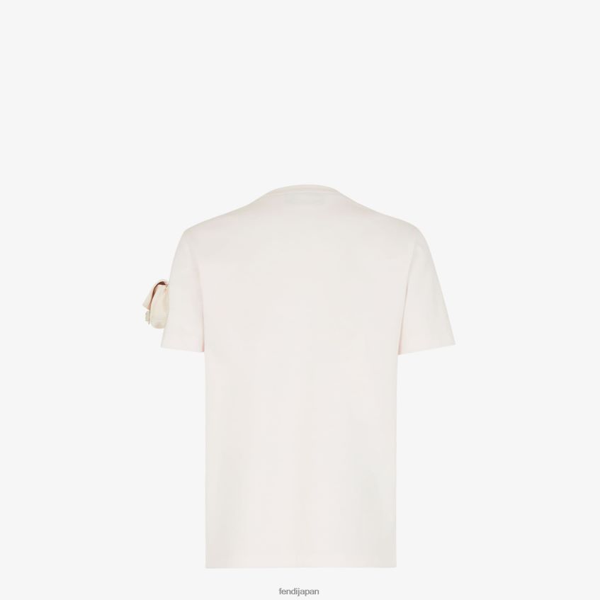jp Fendi 女性 ジャージーTシャツ 白 20L42T1150 衣服