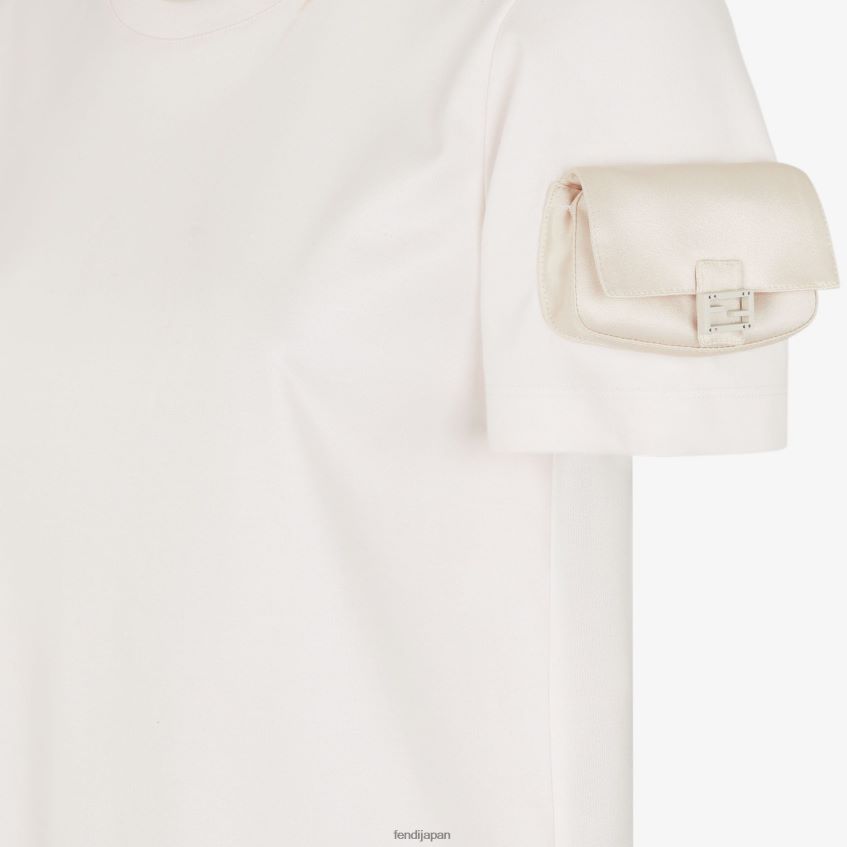 jp Fendi 女性 ジャージーTシャツ 白 20L42T1150 衣服