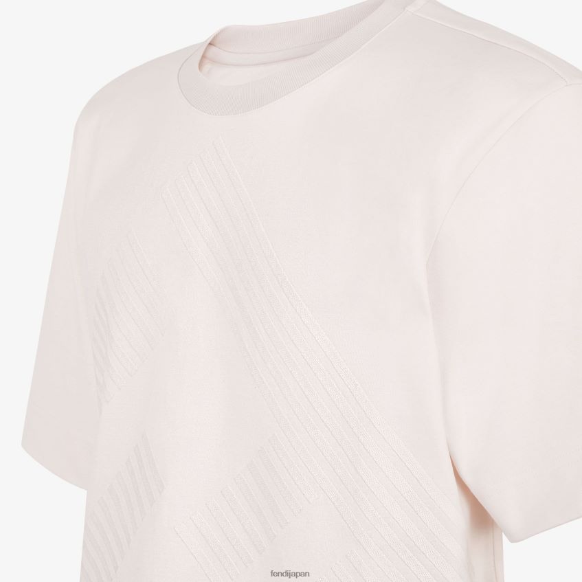 jp Fendi 男性 ジャージーTシャツ 白 20L42T1977 衣服
